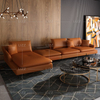 Wohnzimmer Extra großes 2-Sitzer Ledersofa