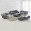 Wohnzimmer Sofa aus Elfenbeinstoff im europäischen Design