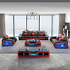 Home Stoff LED Schnittsofa für Familienzimmer