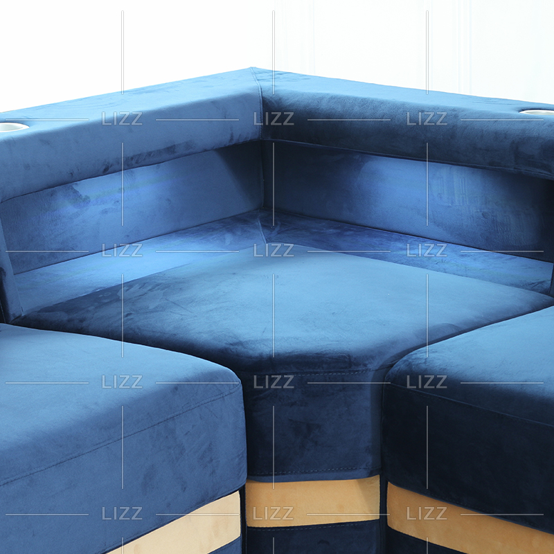 Geführtes Schnittsofa aus Stoff im amerikanischen Stil für Wohnzimmer
