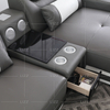 Startseite Echtleder LED-Sofa für Familienzimmer