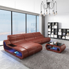 Couch gewebtes Led Schnittsofa mit großen Kissen