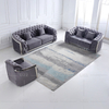 Wohnzimmersofa aus getuftetem Stoff im neuesten Design