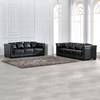 Bequemes riesiges schwarzes Wohnzimmersofa