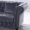 Startseite Europäisches Design Sofa aus grauem Stoff