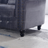 Sitzer gebogenes Leinen Stoff Sofa