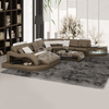Ecksofa aus echtem Leder mit Tisch