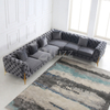 Luxus Ecksofa aus hochwertigem Stoff