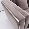 Übergroßes Chesterfield Sofa aus Samtstoff
