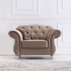 Freizeit Moderner Sessel Samt Stoff Sofa