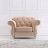 Möbelset Braun Samtstoff Sofa