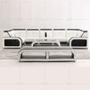 Stilvolles Sofa mit Sofa aus Canvas und Couchtisch