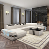 Freizeit-Leder-Sofa mit TV-Ständer