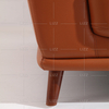 Hochwertiges kleines orangefarbenes Wohnzimmersofa