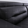 Möbelset Relaxsessel schwarz Ledersofa