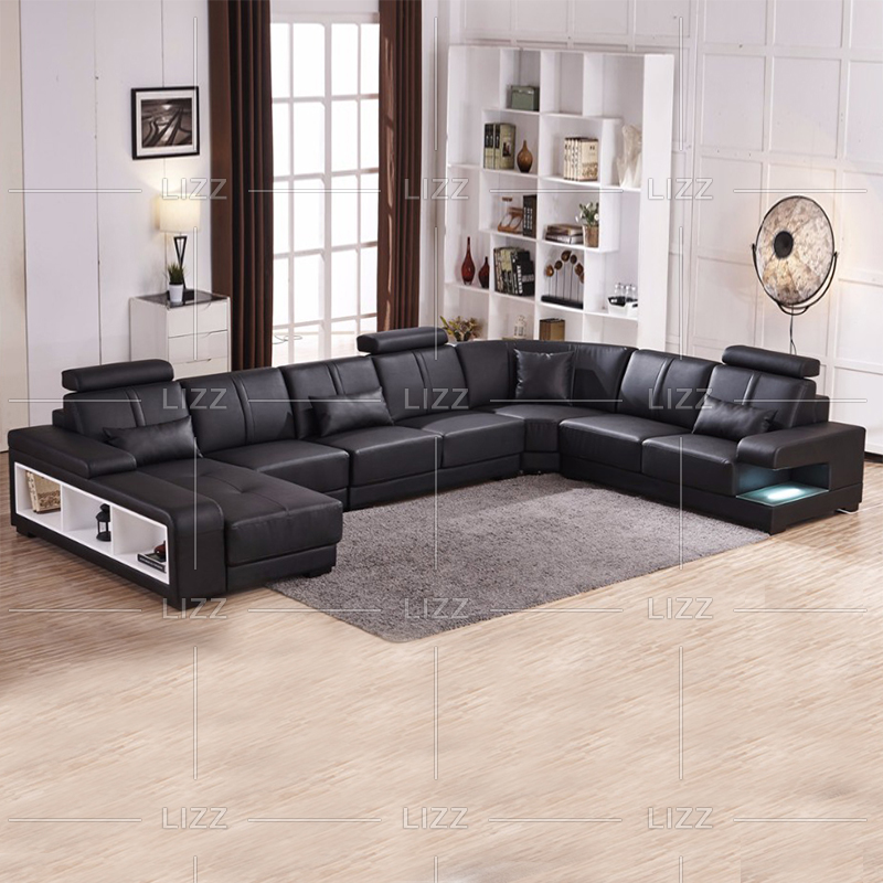 Leisure Modernes LED-Sofa mit Stauraum