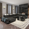Freizeit-Leder-Sofa mit TV-Ständer