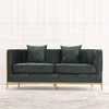 Modernes Luxus-Sofa aus Stoff mit Metallrahmen