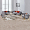 Freizeit High End Sofa aus Samtstoff