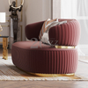 High-End-Wohnzimmersofa mit goldenen Beinen